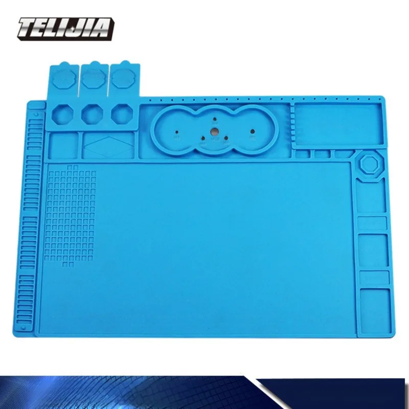 

Устойчивый к высоким температурам рабочий коврик для встраивания микроскопа, теплоизоляционный силиконовый коврик для ремонта электроники, позиционирование винта