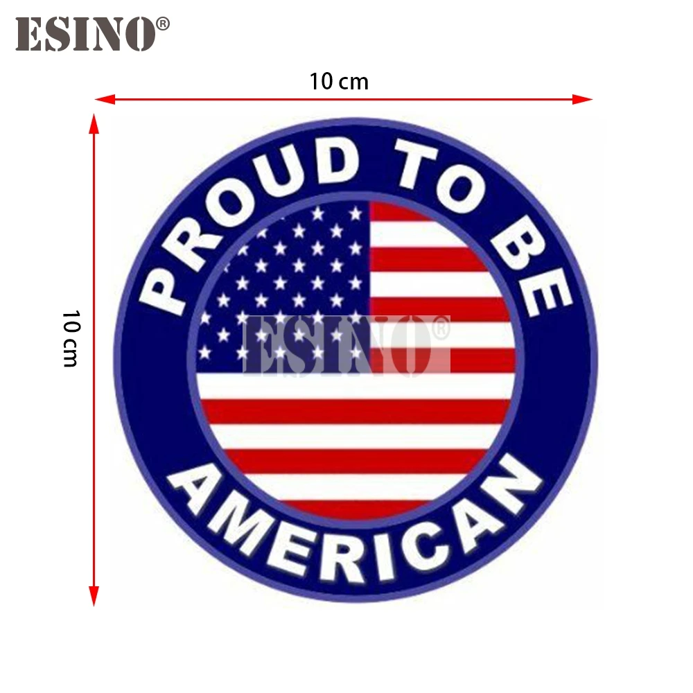 Car Styling Creative USA America Map Proud to Be American Cartoon PVC  Waterproof Car Body Sticker Pattern Vinyl