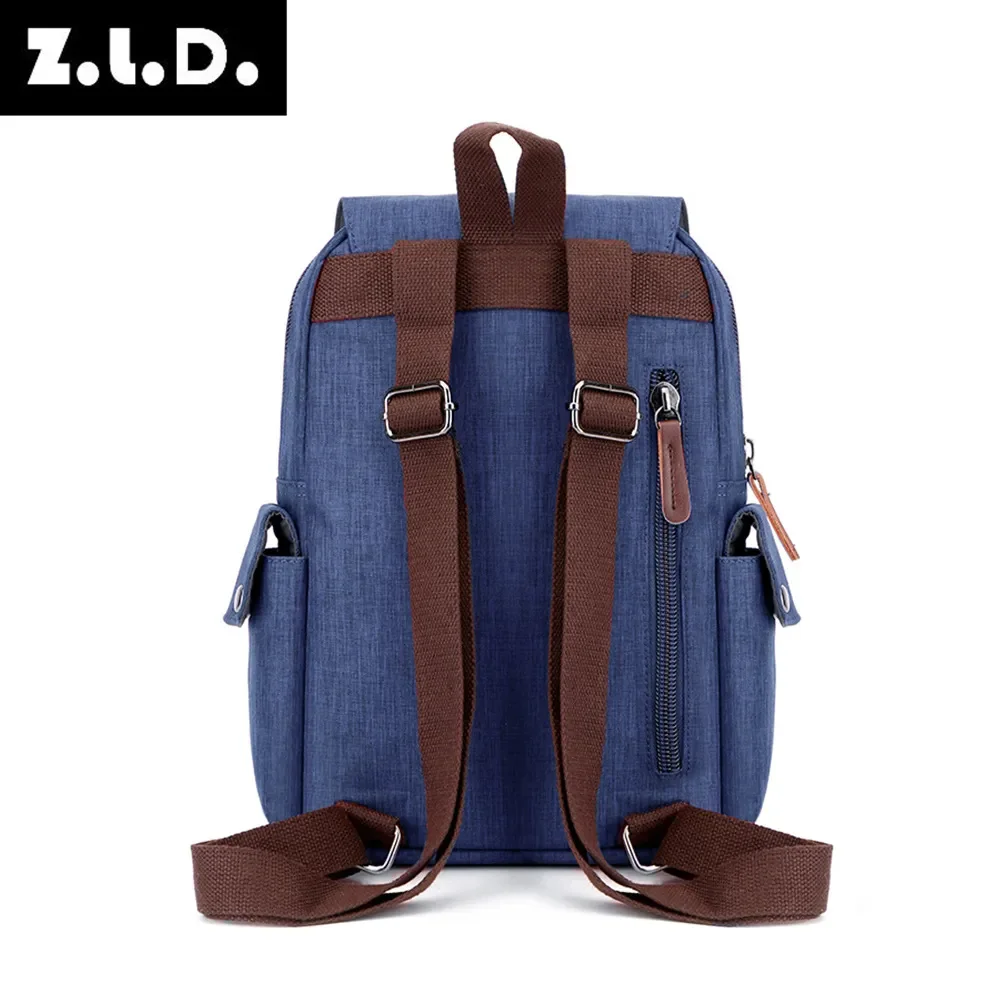 New waterproof material ladies backpack multi-function vintage canvas fashion casual youth student bag Mochila