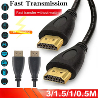 0.5M - 5M High Speed HDMI-compatible Cable Gold HDTV Ultra HD 4K HD 2160p 1080P 3D Lot Electronics Digital  Audio Video Cables