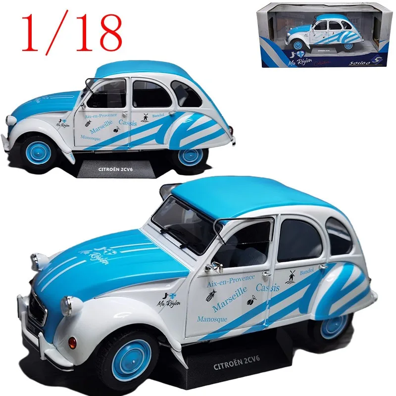 

SOLIDO литой под давлением масштаб 1/18 ‌ Citroen 2CV6 Club (1982) Модель автомобиля из сплава, игрушки для мальчиков, подарочные игрушки для мальчиков