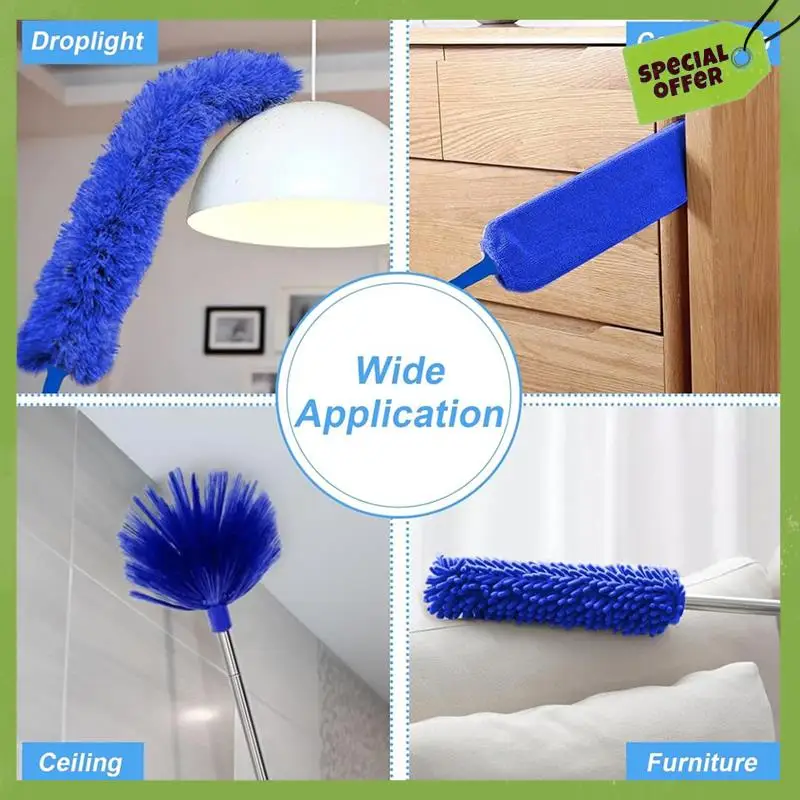 5-In-1 Kit Dusters Forcleaning Extendable Duster With100 Inches Forcleaning Ceiling Fans A