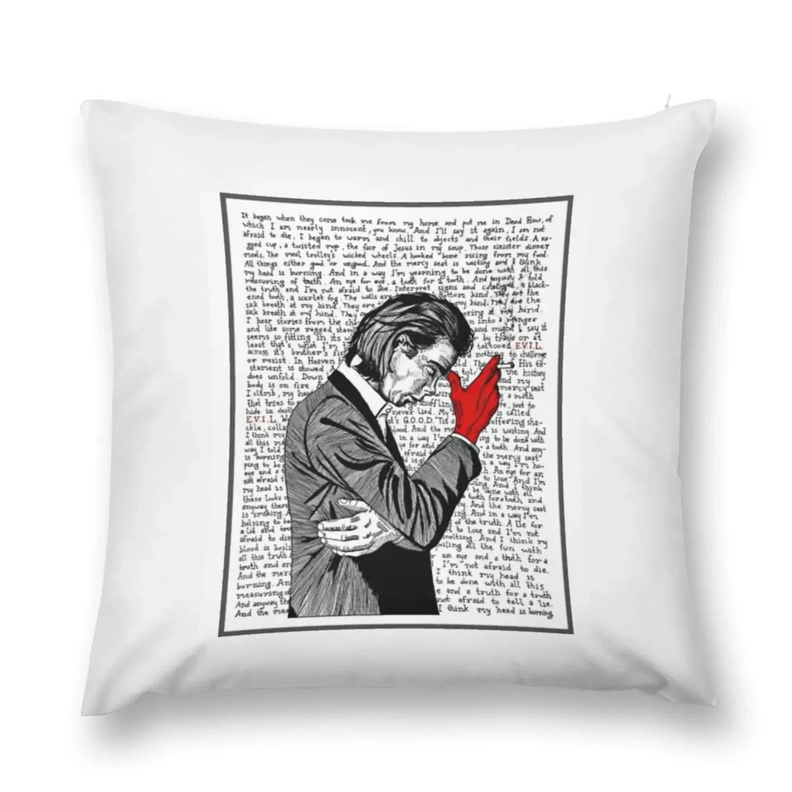 Nick Cave T-ShirtNICK CAVE Throw Pillow Custom Cushion Photo Rectangular Cushion Cover pillow