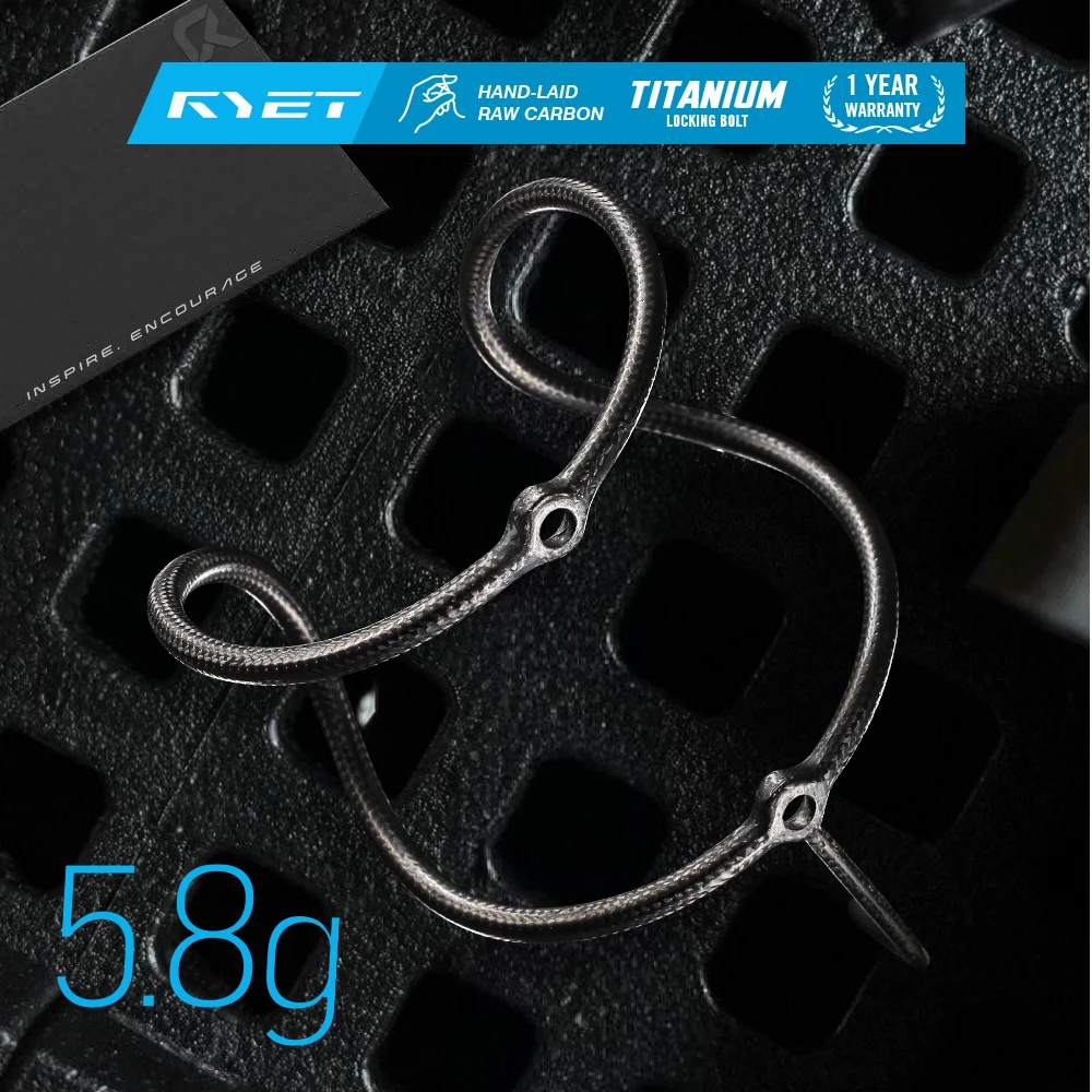 

Крепление для бутылки RYET ручной работы из необработанного карбона, 5,8 г, сверхлегкое, из высокомодульного карбона HM, с титановым болтом, для шоссейных и горных велосипедов