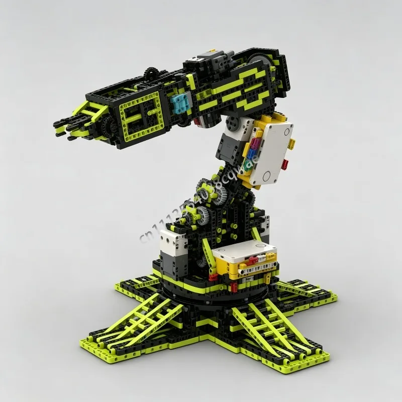 3843PCS Six Axis Robotic Arm MK5 MOC Technical Building Blocks Model Custom Puzzle DIY Assembly Educational Toy Birthday Gifts