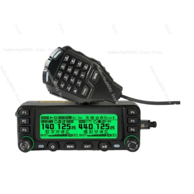 DM9100 car walkie-talkie DMR digital and analog dual-purpose UV dual-segment 25W self-driving tour Bluetooth GPS