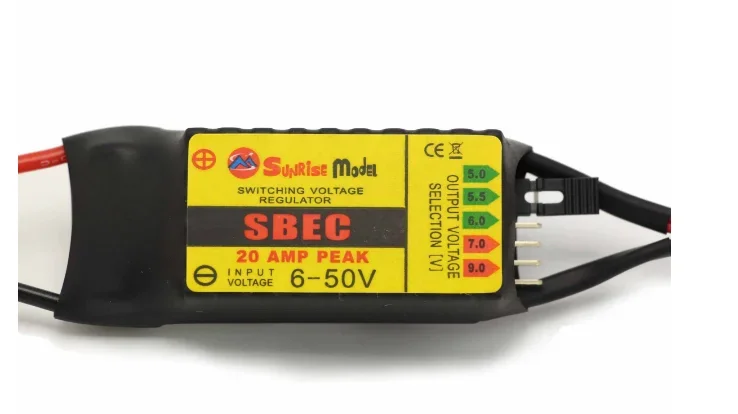 Sunrise 20A HV (2~12S) Switching BEC SBEC by jumper for 5V, 5.5V, 6V,7V or 9V operation for Hobbyking YEP 2-12 LIPO 6-35Ni-MH/CD