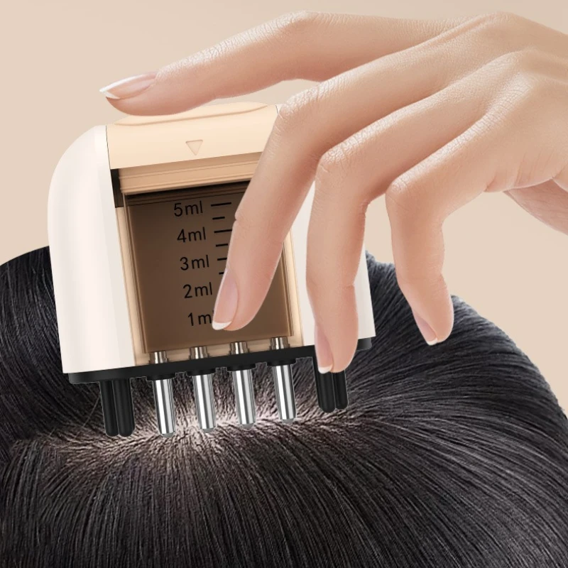 EMS مكركرنت فروة الرأس قضيب السائل مشط تدليك مشط زيت طبيعي السائل توجيه فروة الرأس مدلك العلاج بالضوء الأحمر