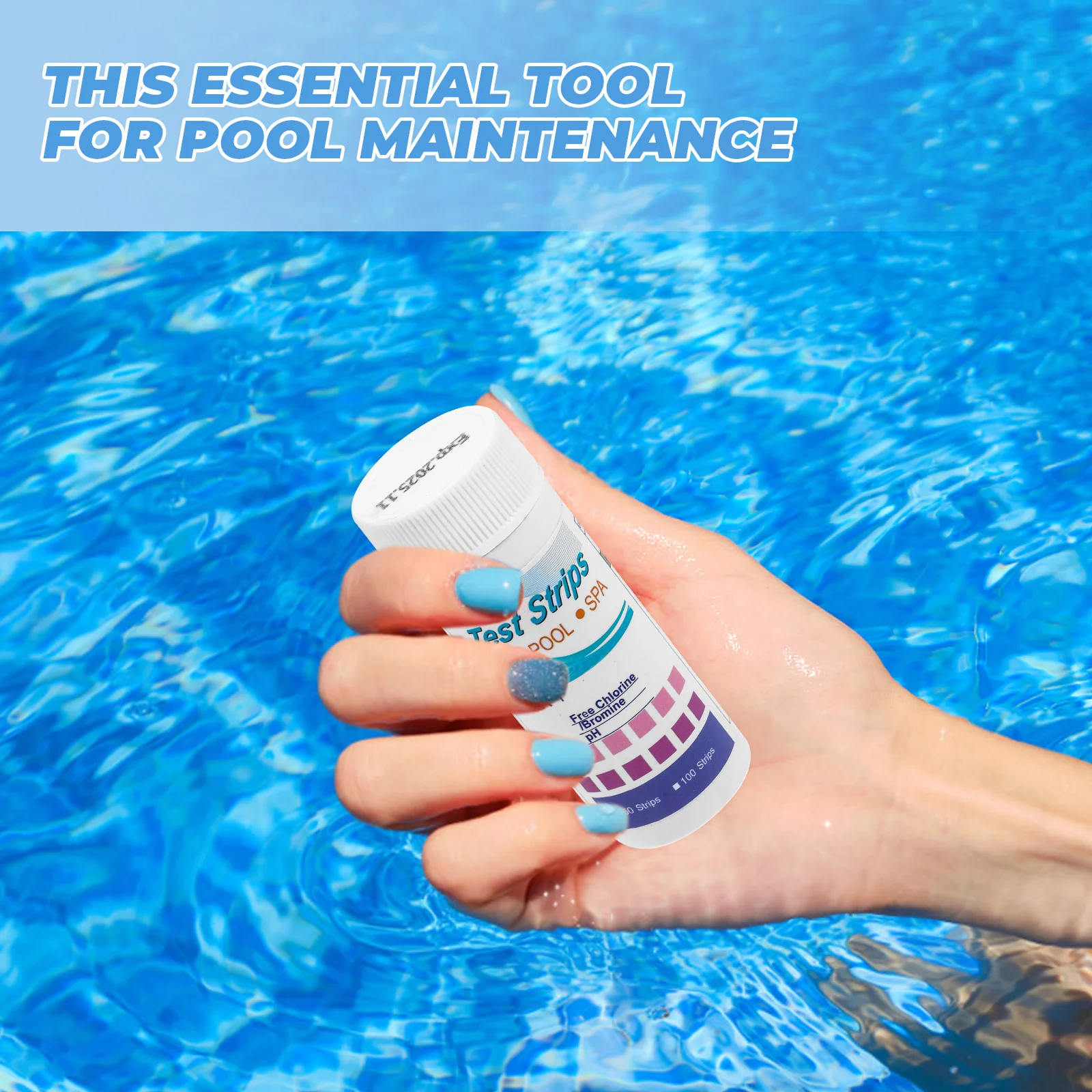 

1 Set Strips For Swimming Water Quality Testing Ph Chlorine Level In Seconds Maintenance Test Paper For Ph Pool Test