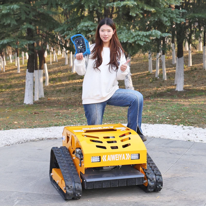 Customized Remote?Controlled Rotary Lawn Mower Petrol-Powered Self-Propelled for Agricultural Yard Work gps robot mower
