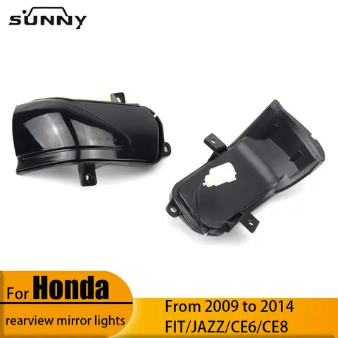 För Honda Fit FIT/JAZZ GE6/GE8 09-14 varselljus backspegel LED blinkers 10 best sales Honda Jazz GE8 - №3
