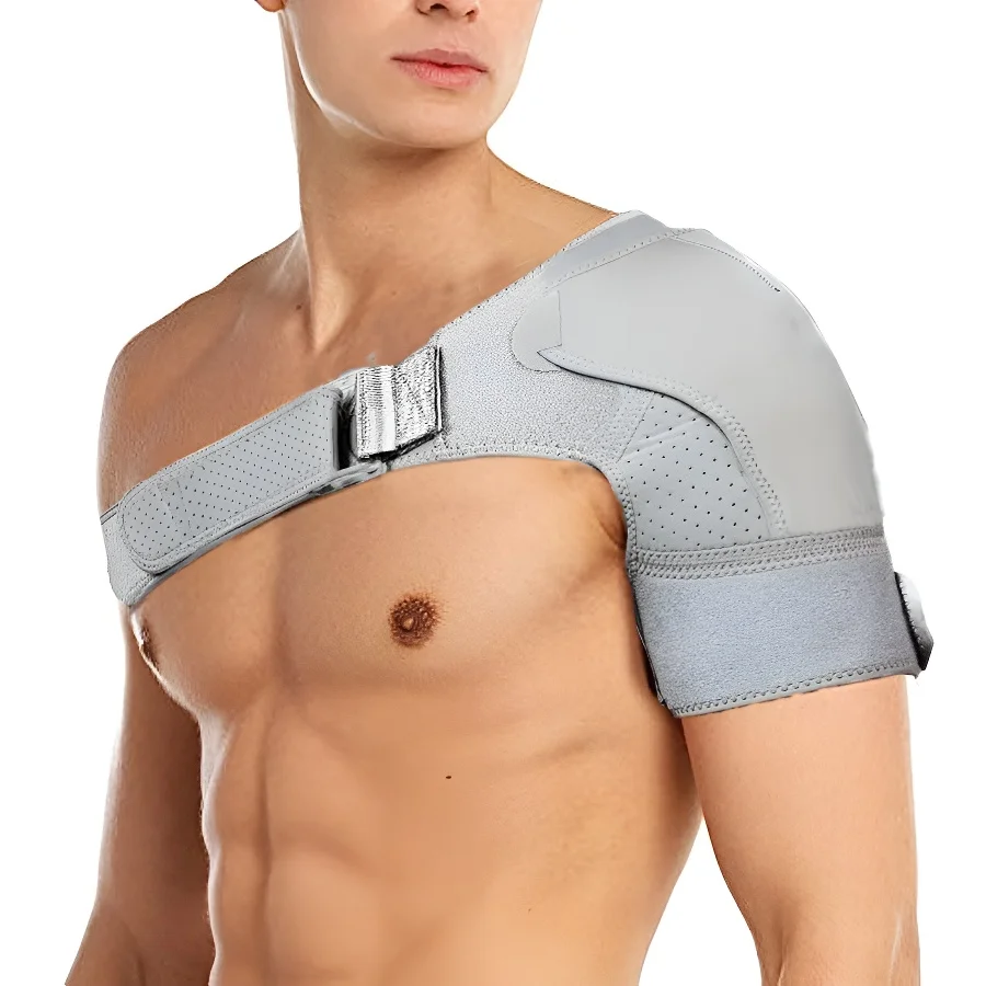 

Shoulder Stability Support with Pressure Pad Adjustable Chloroprene Rubber Rotating Cuff for Sports Joint Dislocation and Pain