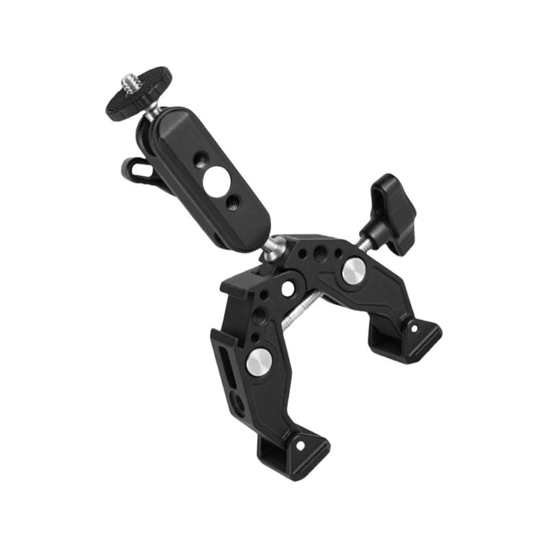 3 "Magics Arm 1/4"실 콜드 슈 다중 장치 호환가있는 헤비 듀티 알루미늄 클램프