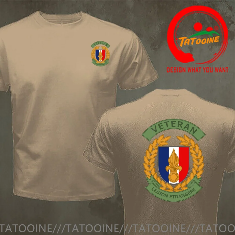 French Foreign Legion Veteran T Shirt Men Fashion Trendy Casual Clothing Stylish Tops Tee Shirt Leisure Tshirt Men's T-Shirt