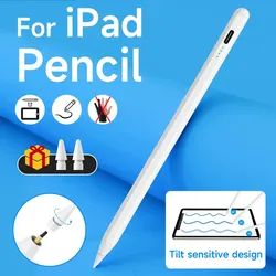 For iPad Pencil With Palm Rejection And Tilt Induction For Apple Pencil 12.9 11 Stylus Pen 1st 2nd Pro 6 Air 5 Ipad Accessories