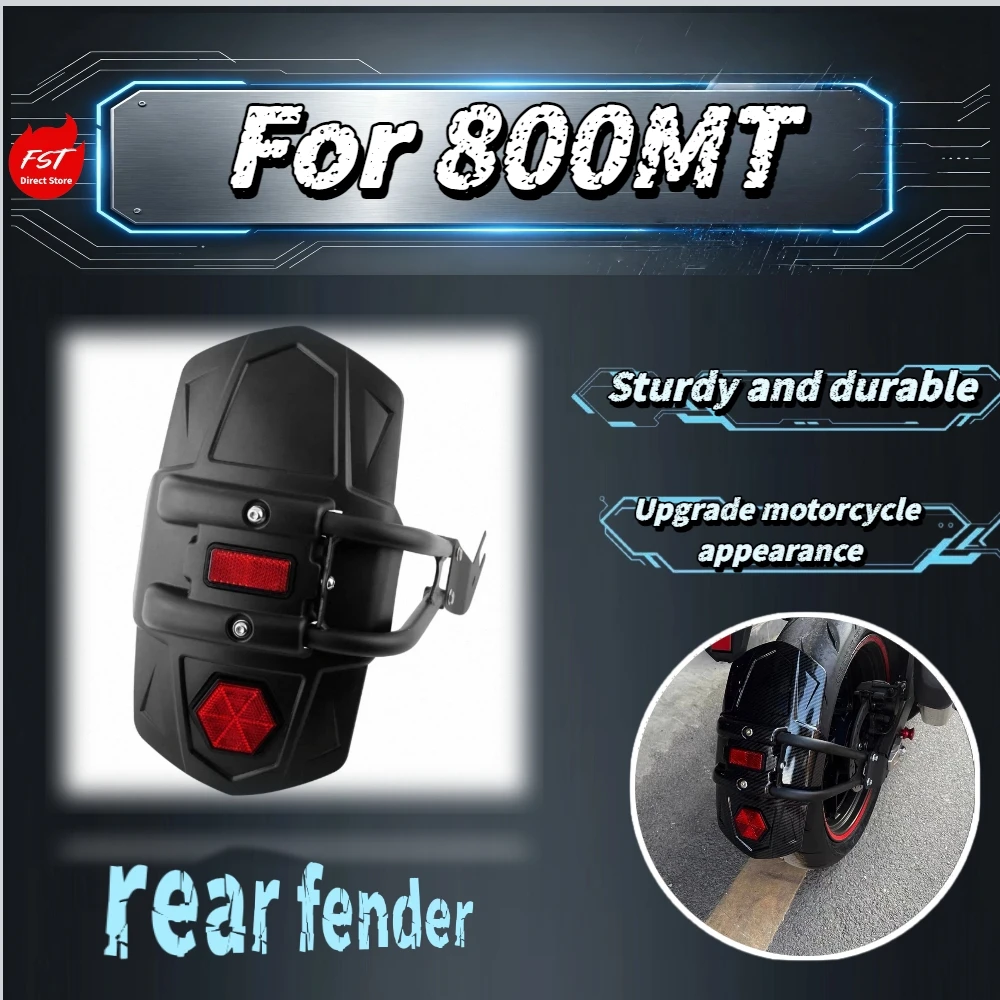 For 800MT Modified Heavy-duty Stainless Rear Mudguard, Rustproof Anti-splash Wheel Hugger Direct OE Mount ADV Touring Upgrade