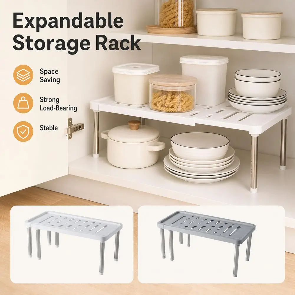 Expandable Ventilated Under-Sink Storage Rack product image