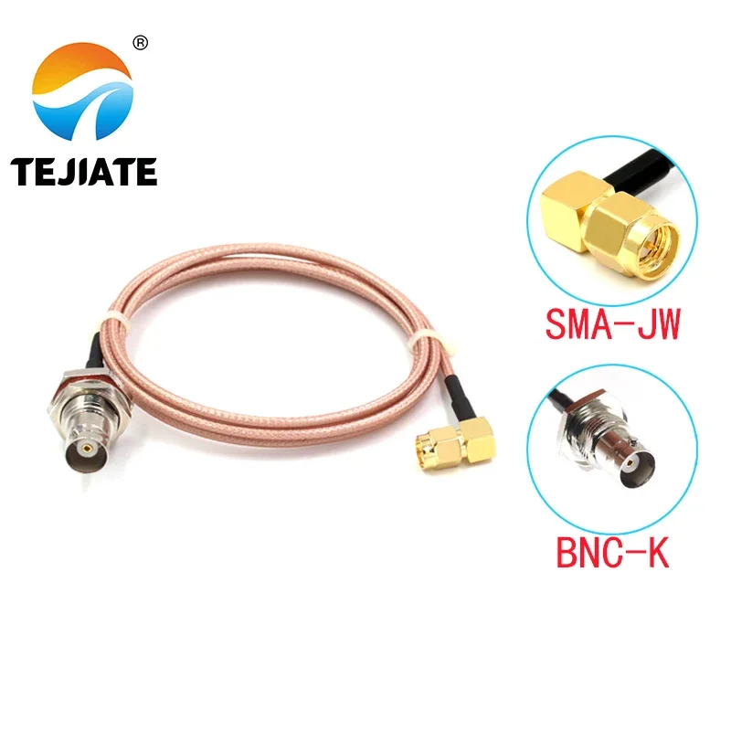 

1 шт. кабель-адаптер TEJIATE BNC в тип SMA BNC-K, преобразователь SMA-JW 8-90 см, 1 м, 1,5 м, длина 2 м, разъем RG316, провод