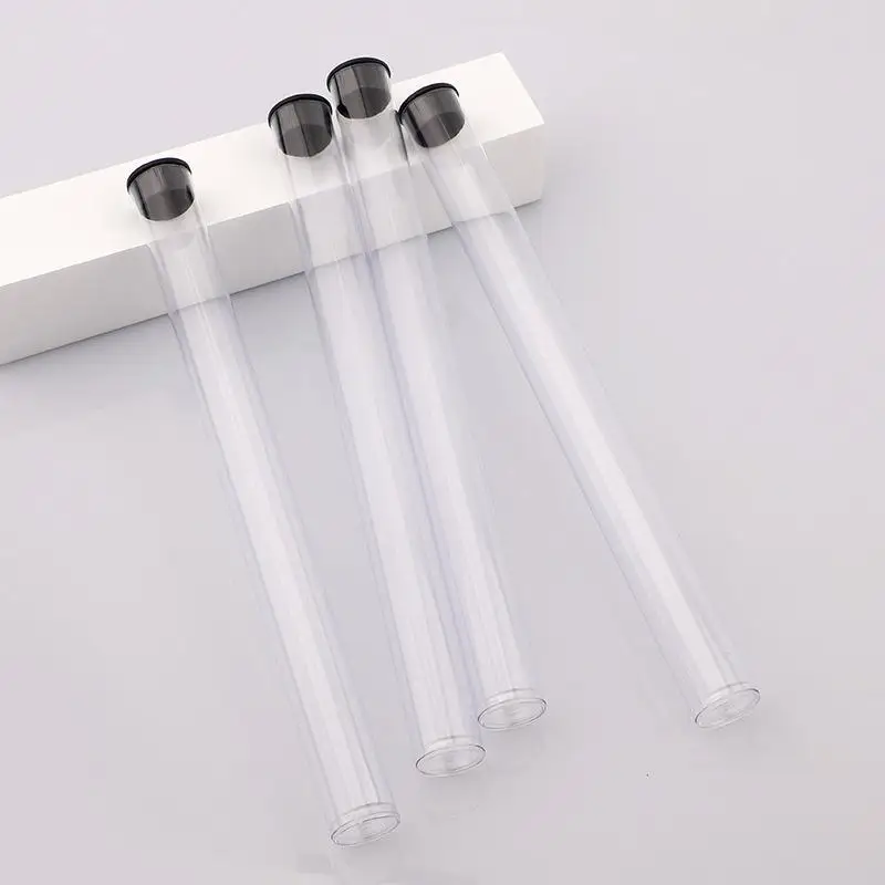 กล่องใส่ปากกาแบบหมุนได้ ทำจากพีวีซีใส สำหรับใส่แปรงแต่งหน้า กล่องของขวัญ บรรจุภัณฑ์ปากกา น้ำหนักเบา รูปทรงกระบอก