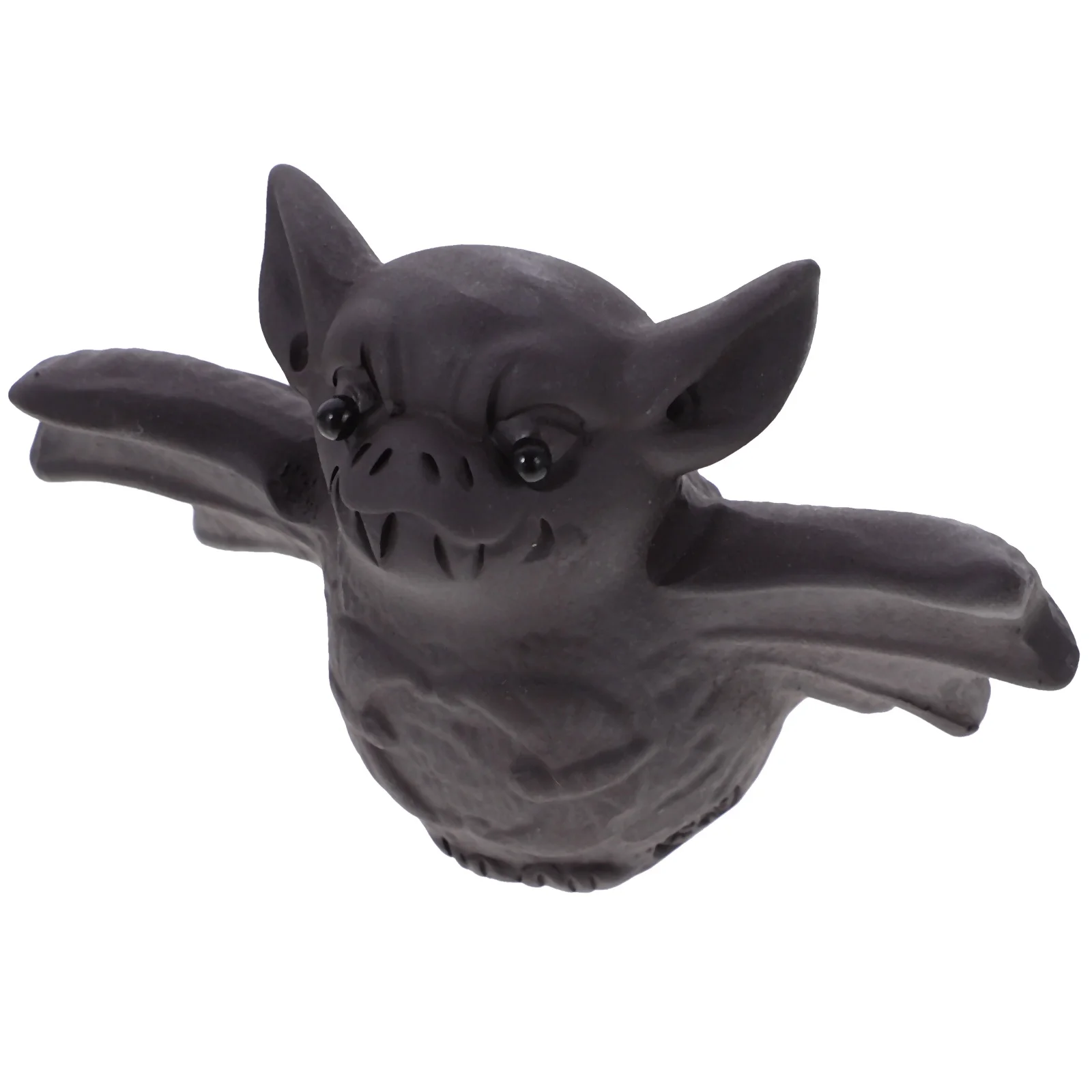 

1Pcs Chinese Yixing Bat Tea Pet Decoration Polished Surface Creative Feng Shui Ornament for Tea Ceremony Home Office