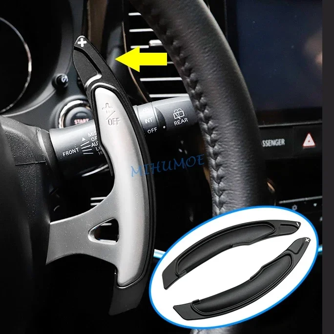 

For Mitsubishi Eclipse Cross ASX Outlander Sport L200 Pajero Steering Wheel Paddle Shifter Extension Gear Shift Stylish Black