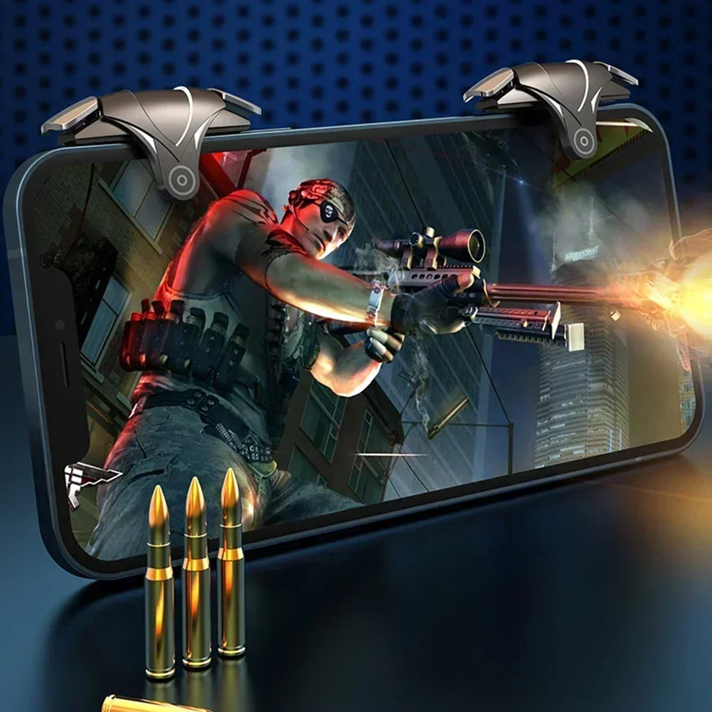 Mobile Phone Gaming Trigger Game PUBG Shooter Controller Shooting Gamepad Aim Key Buttonfor IOS Android