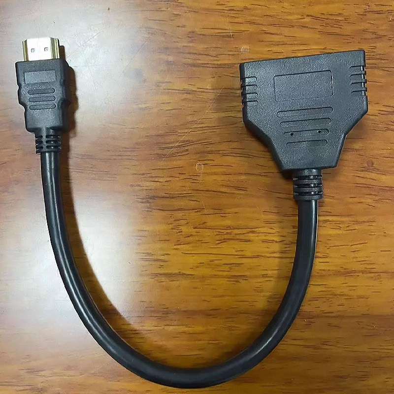 

1080P HDMI Splitter Dual Port 1 in 2 Out Cable Male To Female HDTV Adapter For Laptop TV Box Monitor HDMI-Compatible Splitter