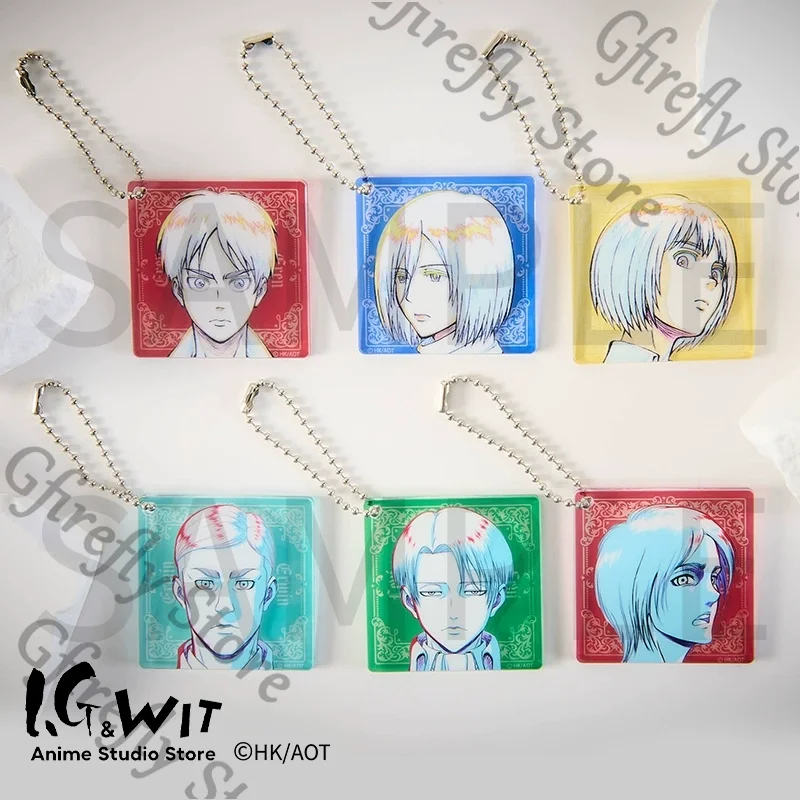 

Attack on Titan Levi Ackerman Line Drawing Acrylic Pendant Official Eren Jaeger Mikasa.Ackerman Genuine Ornaments Cosplay Decor