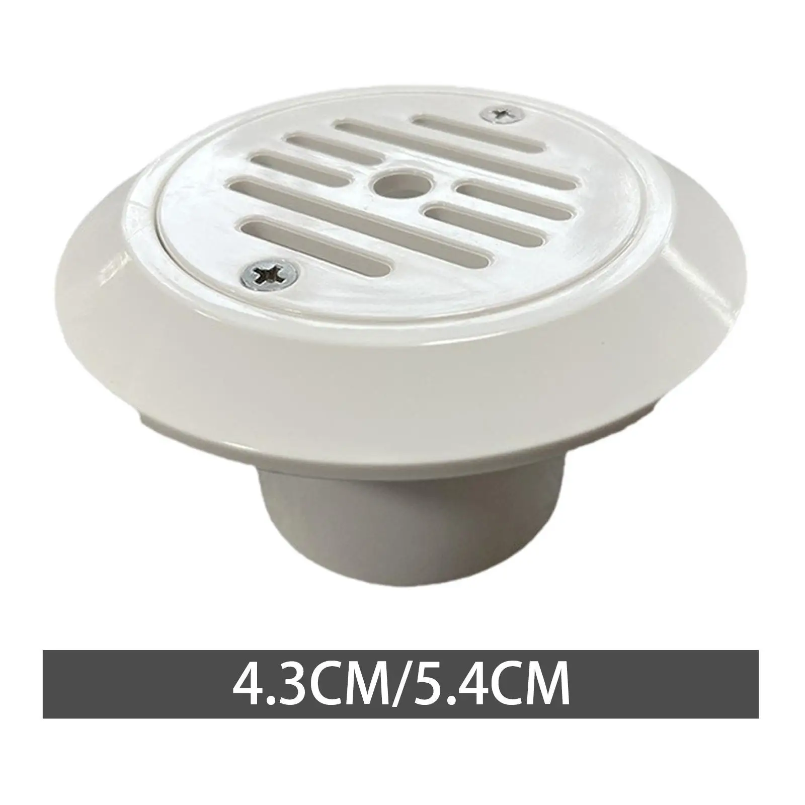 Versatile Swimming Pool Drain Cover Rotatable Floor Skimmer PP Material for Spa and Massage Pools