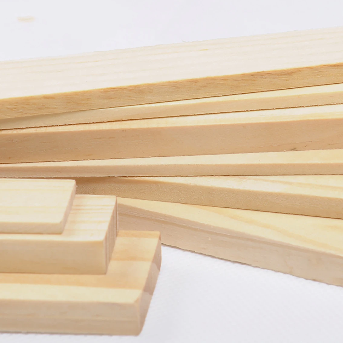 Rectangular Wood Strip Thickness 3/5/8mm Solid Pine board DIY Model Material Crafts Decoration Making Parts