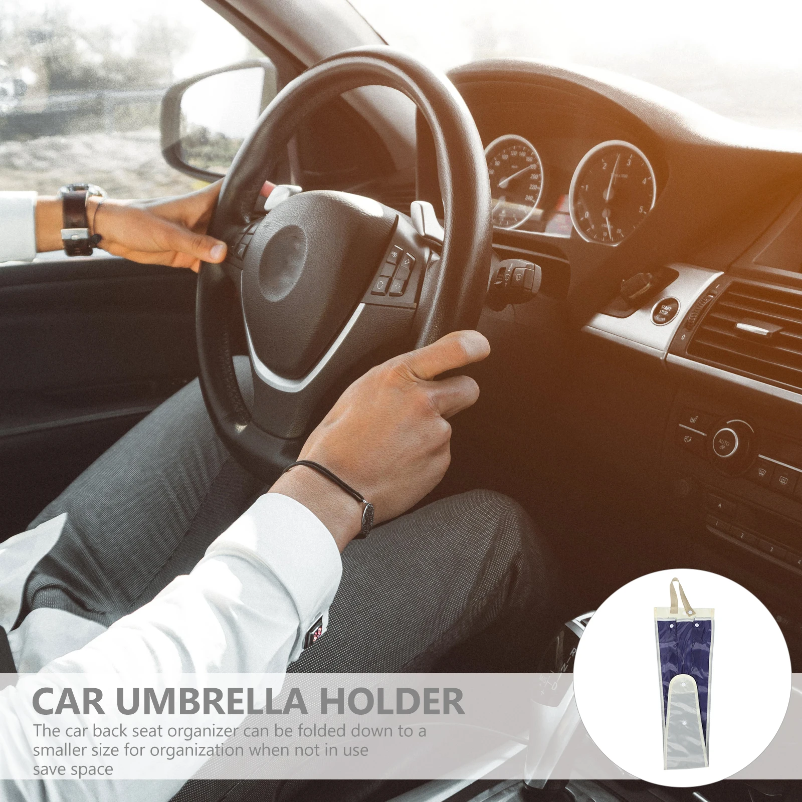 

Car Back Seat Umbrella Storage Bag Premium Organizer Foldable Holder Collects Water Keeps Car Interior Dry Truck Back Seat