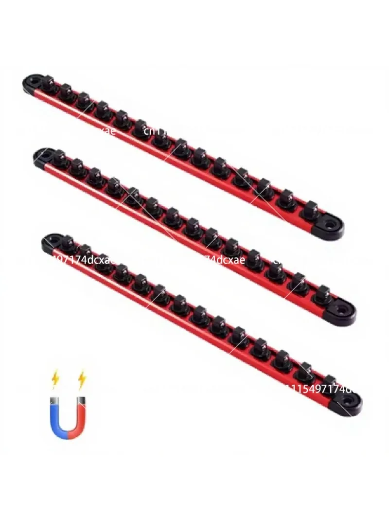 Magnetic Socket Rail Holder 360 Swivel Metal Socket Organizer Strong Secure Stainless Steel Tool Rack