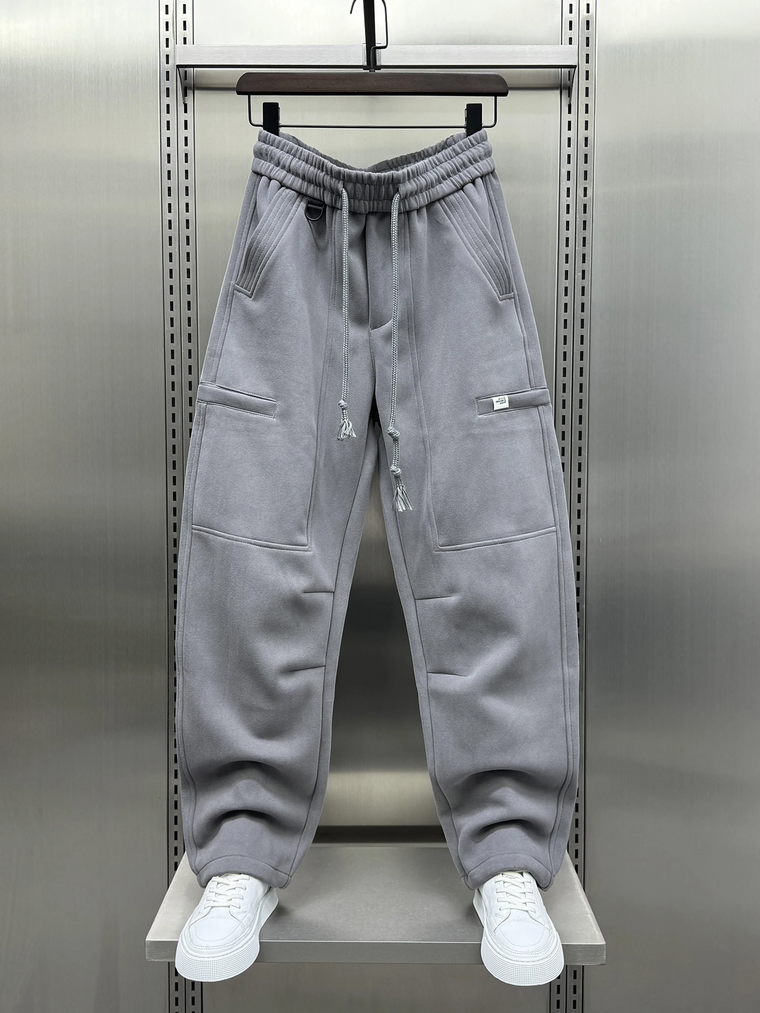 

Men's Straight Leg Casual Pants Autumn Winter New Sle Outdoor Leisure Trousers Pure Color American Trendy Versatile Sweatpants