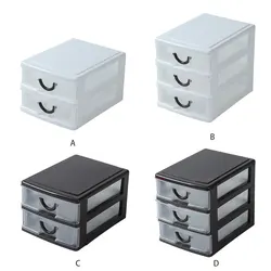 2 PP Storage Container Case For Efficient Desktop Organization Organizer Storage Drawer Desktop Box