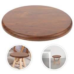 Solid Wood Stool Circle Chair Bar Seat Replacement Accessory Wooden Seating Part Chair