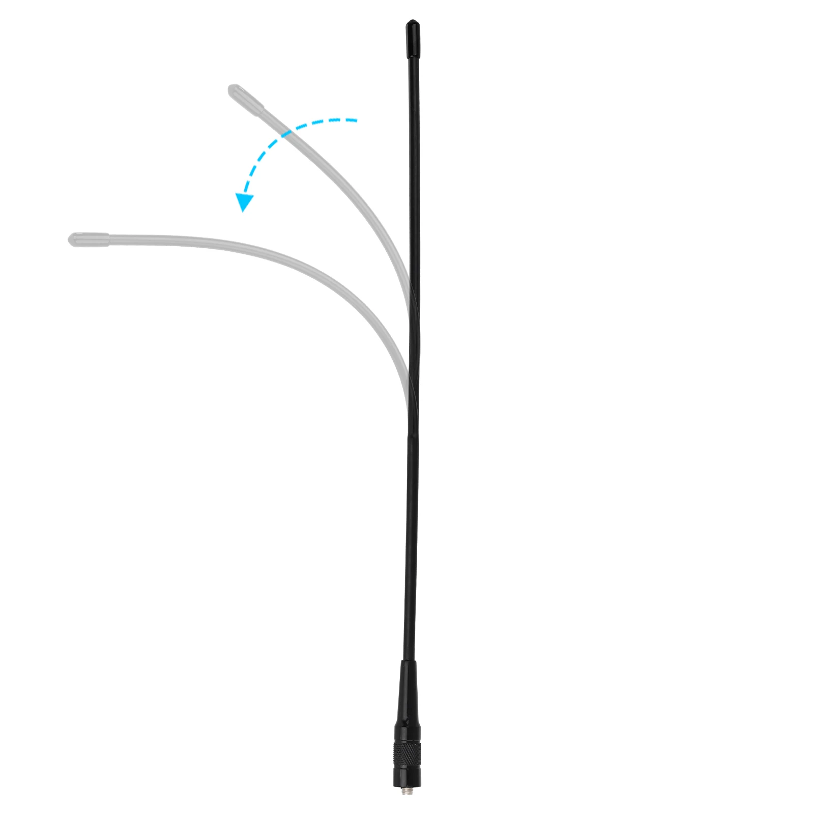 Superbat 2.15 dBi Dual Band 136-174/400-470MHz flexible whip Antenna SMA Female for Baofeng UV-5R BF-F8HP 888S Retevis RT-5R