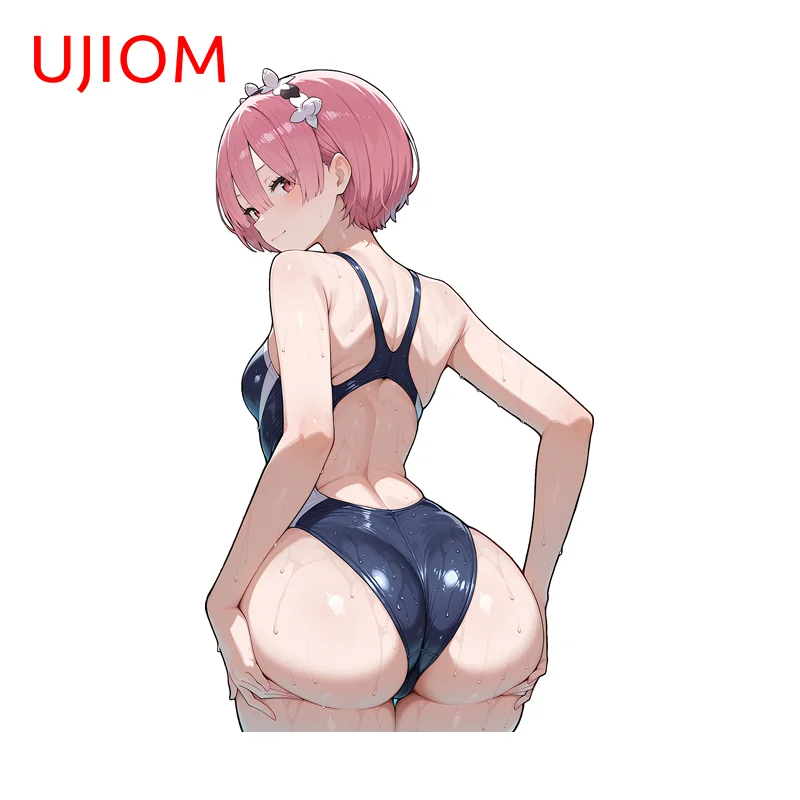 UJIOM Seductive Ram Big Ass Wall Sticker Trendy Personality Artistic Chic Sunscreen Decal Wallpapers Decoration Accessories
