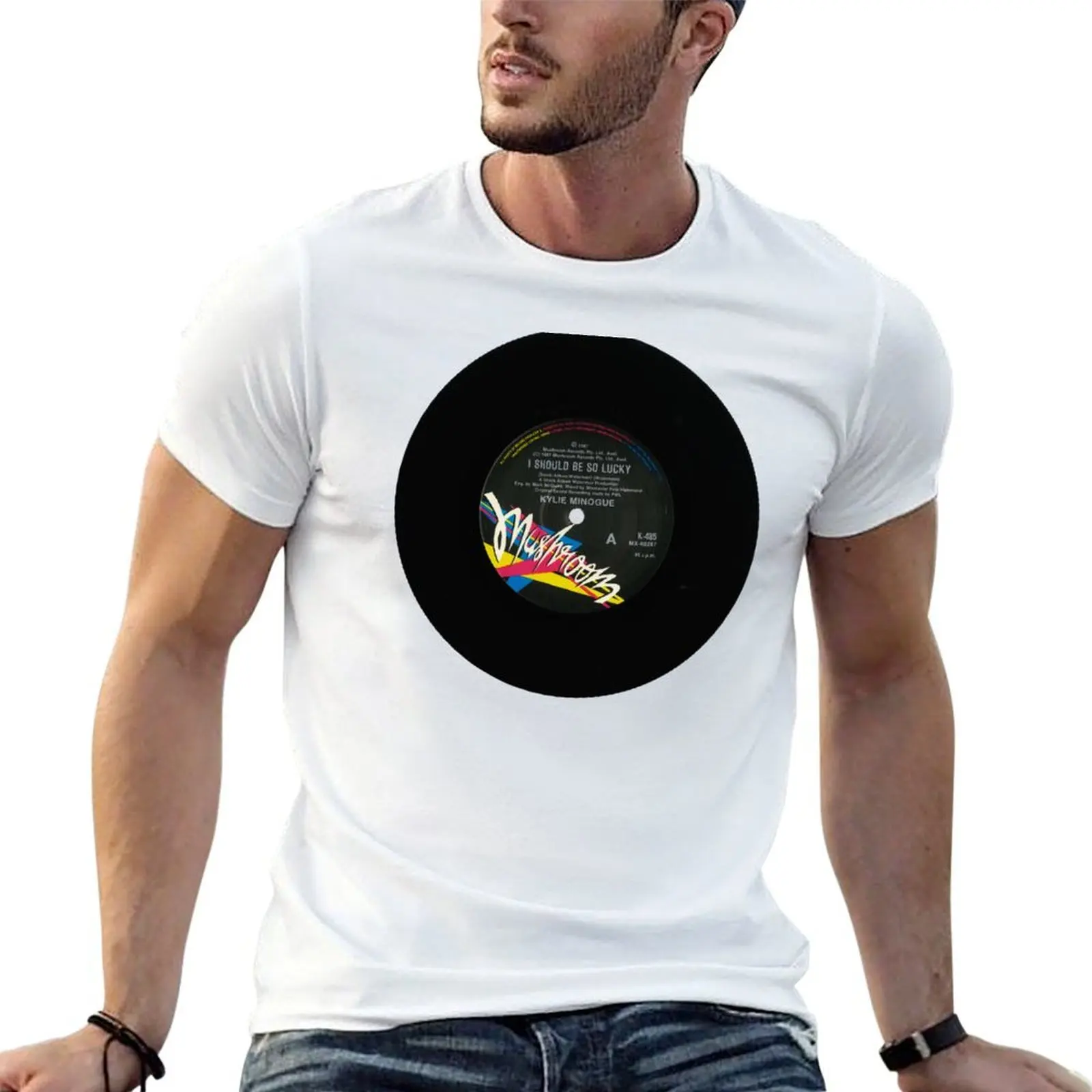 Lucky Aussie 7 T-Shirt oversized graphic tee anime tshirt mens fashion