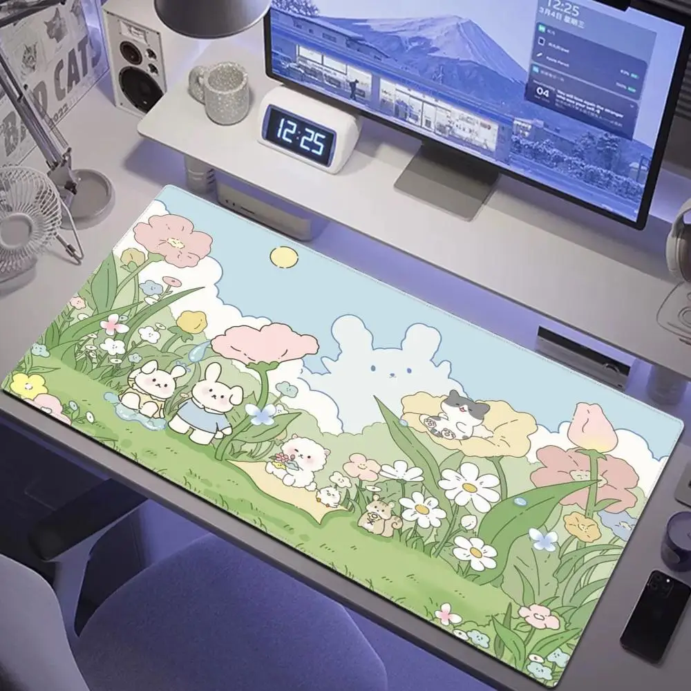 

Anime Aesthetics Scenery Mouse Pad Cute HD Desk Pad Extended Gaming Keyboard Mats Large 90x40cm XXL Gamer Mousepad