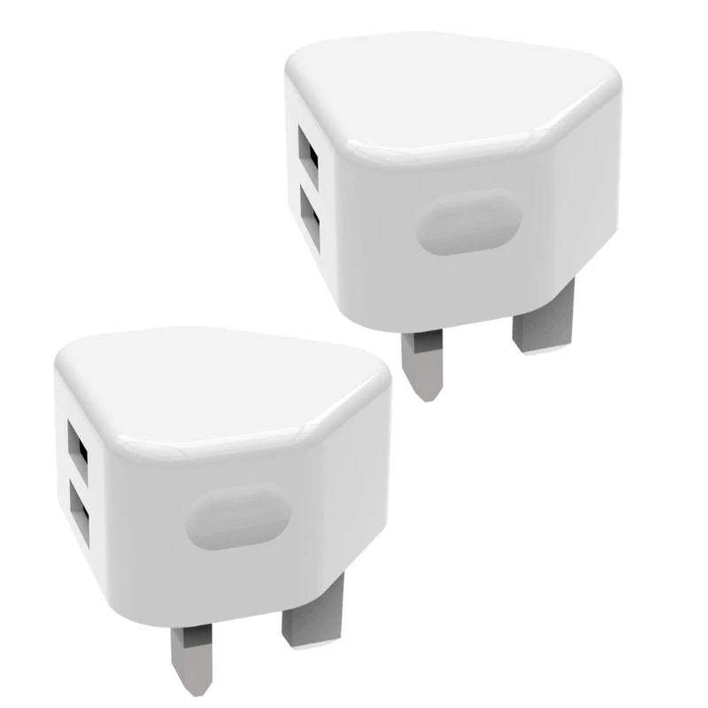 

Portable Plug Double Adapter Stylish Storage Container Accessory with Secret Storage for Travel and Office Supplies Use