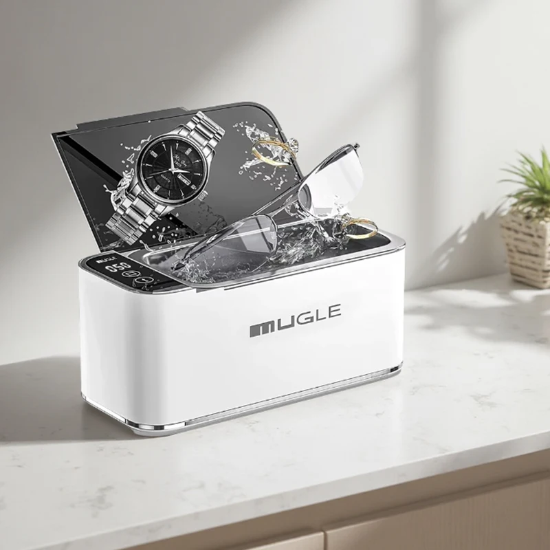 

500ML Ultrasonic Washer Household Cleaning Machine High-Frequency Multifunctional Glasses Jewelry Deep Clean Home Essential