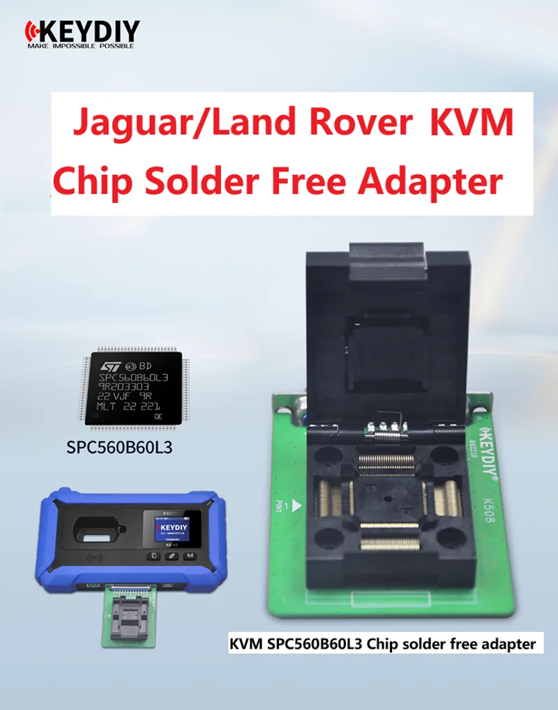 CNP220 Solder Free Adapter For Jaguar/Land Rover KVM SPC560B60L3 chip with KD-X3 can be used to avoid soldering