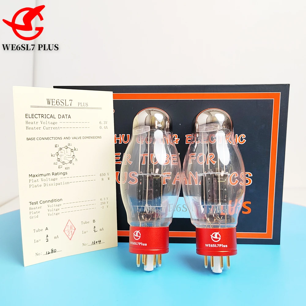 

SHUGUANG WE6SL7 PLUS Electron Tube Upgrade 6N9P 5691 CV1985 6H9C 6SL7-T 6SL7 E6SL7 Vacuum Tube HIFI Audio DIY