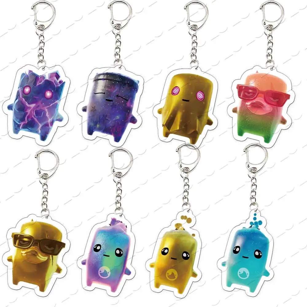 Hot Cartoon Video Game Sprite Keychain Anime Cartoon Charm Keychains for Accessorie bag Pendant Game Fans Gift