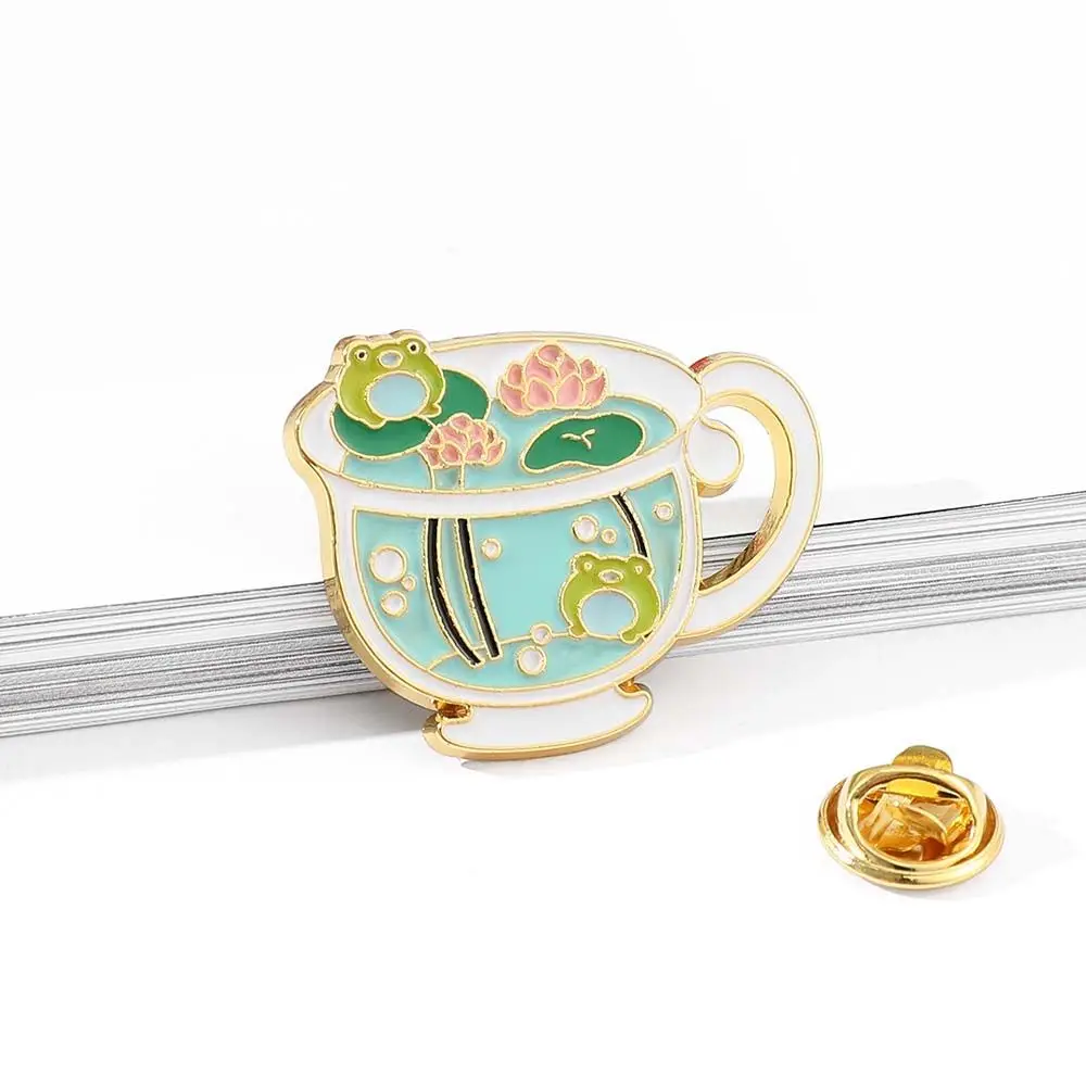 Épinglette commémorative de voyage, broche en émail, broche grenouille, insigne de tasse, annie cuir chevelu