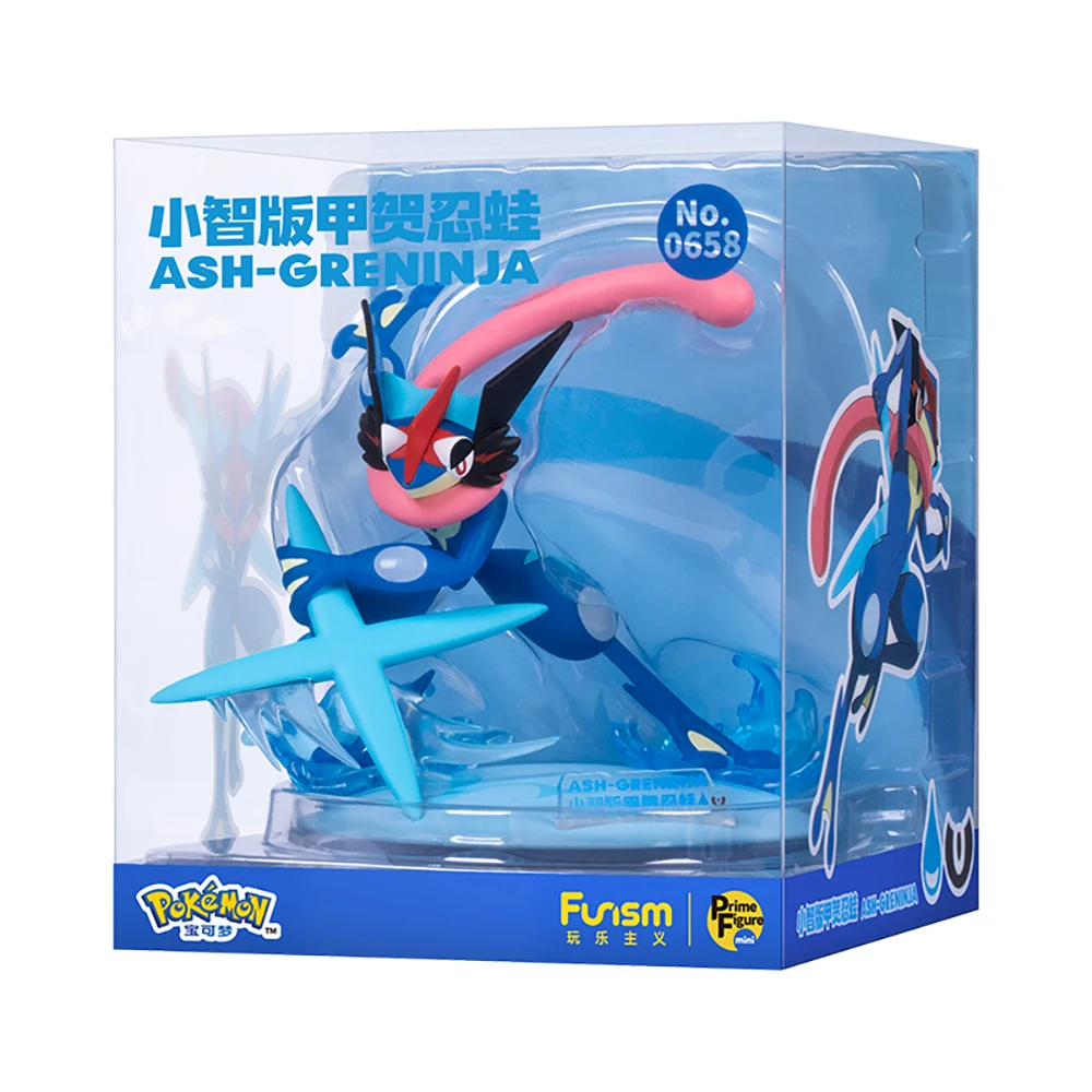 Original Funism Pokemon Lucario Greninja Desktop Decoration Figures Phone Holder Model Toys for Fans Boys Pokemon Model