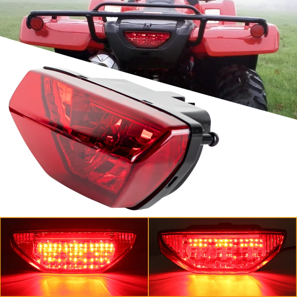 ATV Tail Light Taillight Lamp For Honda TRX 250 300 400 500 700 Rancher Foreman Rubicon Recon 250EX 2006-2014 2010 2011 2012