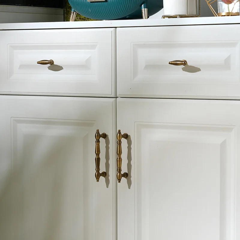 ตู้ครัวสไตล์อเมริกันจับตู้เสื้อผ้าจับ T-bar Antique Bronze ลิ้นชักและ Puls มีให้เลือกหลายขนาด