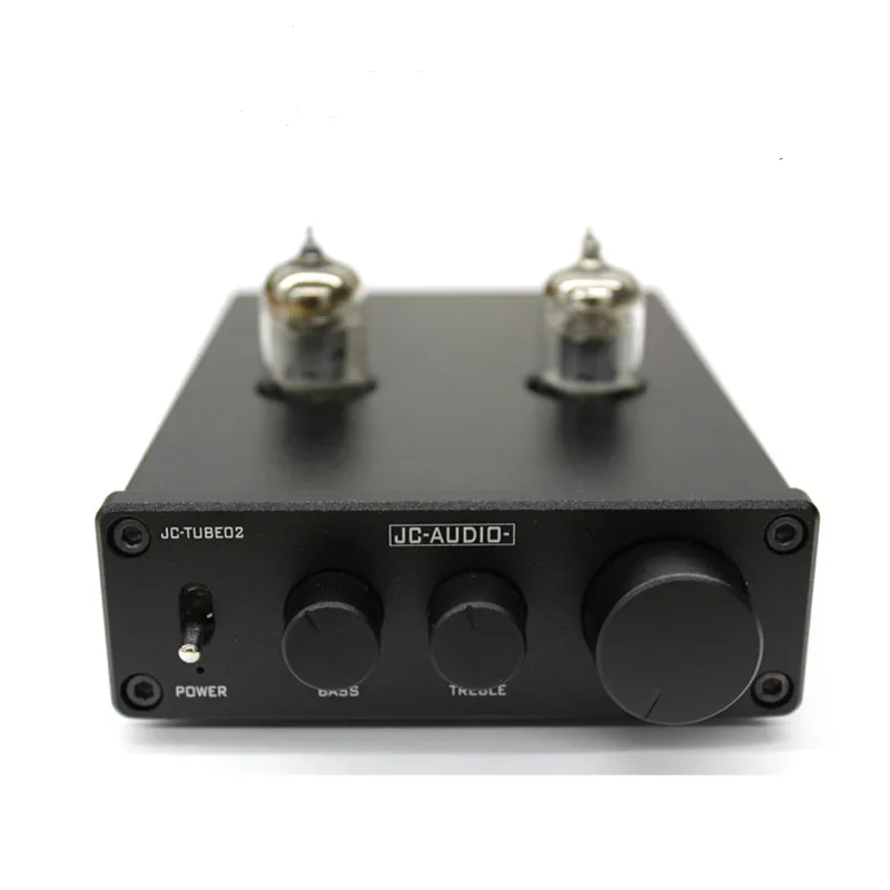 DC12V Bluetooth 5.0 PCM5102 DAC decoding GE 5654 Tube Preamplifier Tone Desktop Audio Amplifier