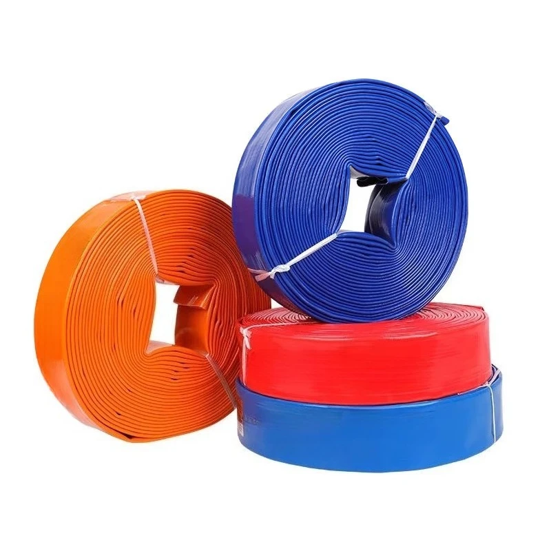 20m High-Pressure PVC Layflat Irrigation Hose 1 Inch Diameter for Farm and Garden Water-Saving Irrigation
